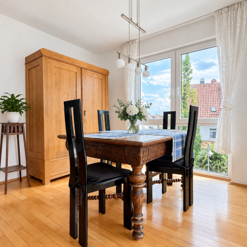 Sofort bezugsfrei! 3-Zimmer-Wohnung mit Kamin und Doppelgarage in Bergen Enkheim! optimhome Immobilien Deutschland • Kaufen & Verkaufen