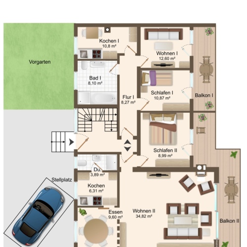 Renditestark mit ca. 6,7 % Bruttomietrendite – 123 m², zwei Einheiten & flexible Nutzung optimhome Immobilien Deutschland • Kaufen & Verkaufen Renditestark mit ca. 6,7 % Bruttomietrendite – 123 m², zwei Einheiten & flexible Nutzung optimhome Immobilien Deutschland • Kaufen & Verkaufen