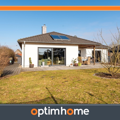 Leben auf einer Ebene – Stilvoller Winkelbungalow zum Wohlfühlen optimhome Immobilien Deutschland • Kaufen & Verkaufen