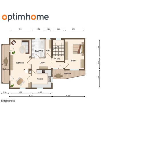 Zweifamilienhaus mit vielen Möglichkeiten - MEHRGENERATIONENHAUS - WOHNEN – ARBEITEN – VERMIETEN optimhome Immobilien Deutschland • Kaufen & Verkaufen