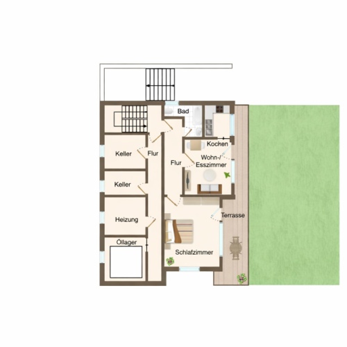 Wohnen mit Perspektive! 2 Wohneinheiten im gepflegten Mehrfamilienhaus mit Garten optimhome Immobilien Deutschland • Kaufen & Verkaufen