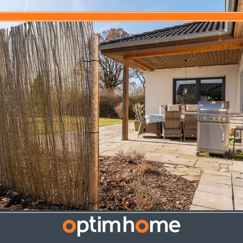 Leben auf einer Ebene – Stilvoller Winkelbungalow zum Wohlfühlen optimhome Immobilien Deutschland • Kaufen & Verkaufen