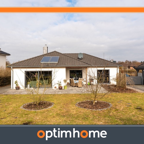 Leben auf einer Ebene – Stilvoller Winkelbungalow zum Wohlfühlen optimhome Immobilien Deutschland • Kaufen & Verkaufen