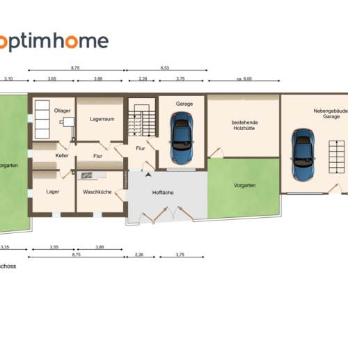 Zweifamilienhaus mit vielen Möglichkeiten - MEHRGENERATIONENHAUS - WOHNEN – ARBEITEN – VERMIETEN optimhome Immobilien Deutschland • Kaufen & Verkaufen